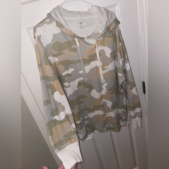 Aerie camo hooded sweatshirt size XL - Picture 1 of 4